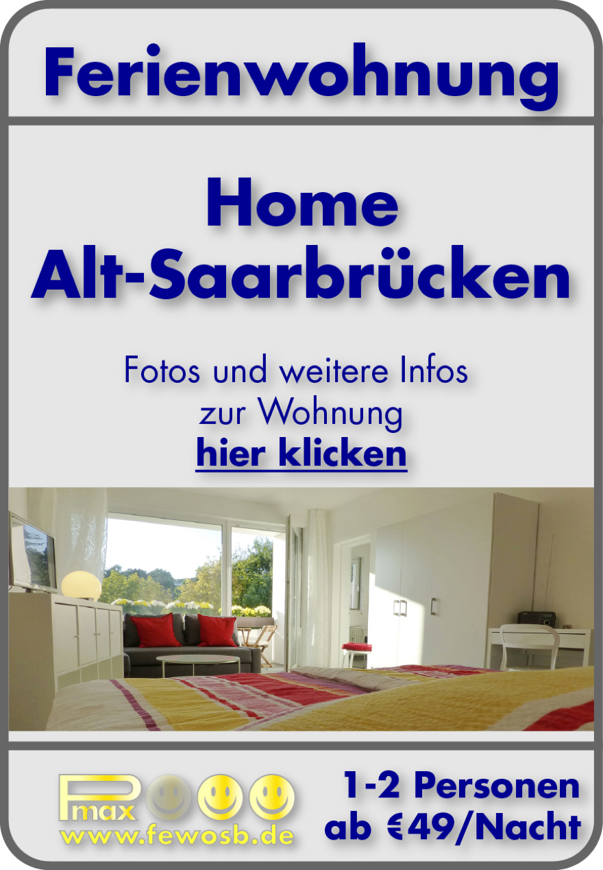 Klicken Sie hier um Fotos und weitere Informationen über die Ferienwohnung "Home Alt-Saarbrücken" zu erhalten. Die Ferienwohnung Home Saarbrücken Zentrum ist voll ausgestattet mit allem was einen Aufenthalt angenehm macht.